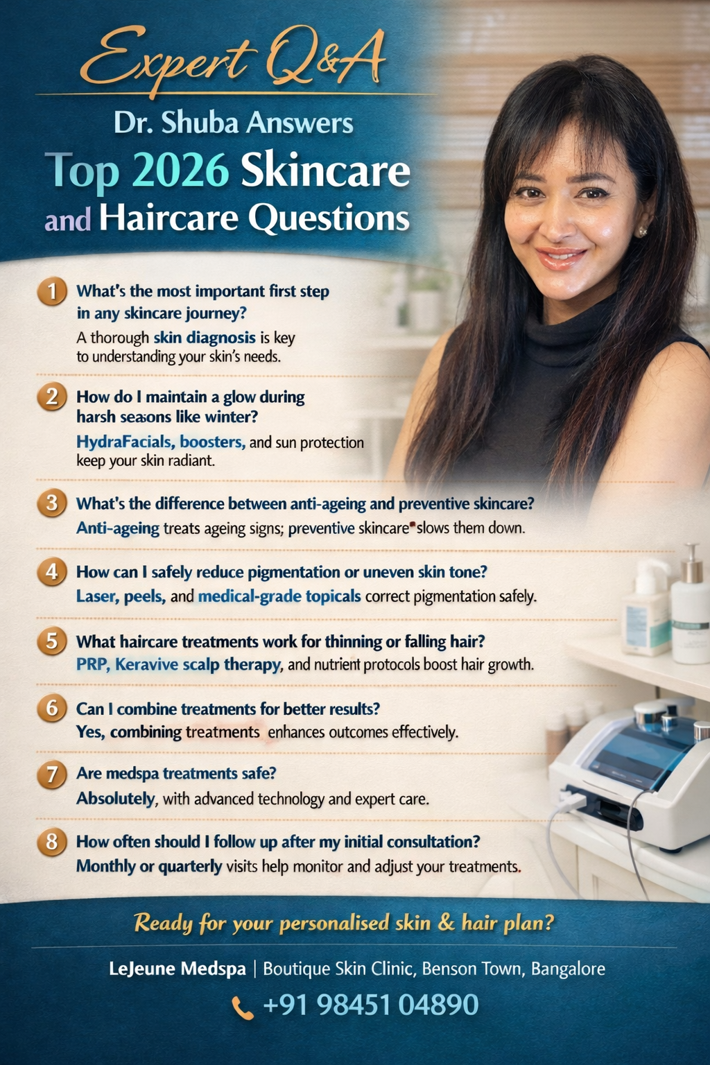 Expert Skincare & Haircare Answers for 2026: Dr Shuba Dharmana’s Guide to Healthy, Radiant Skin